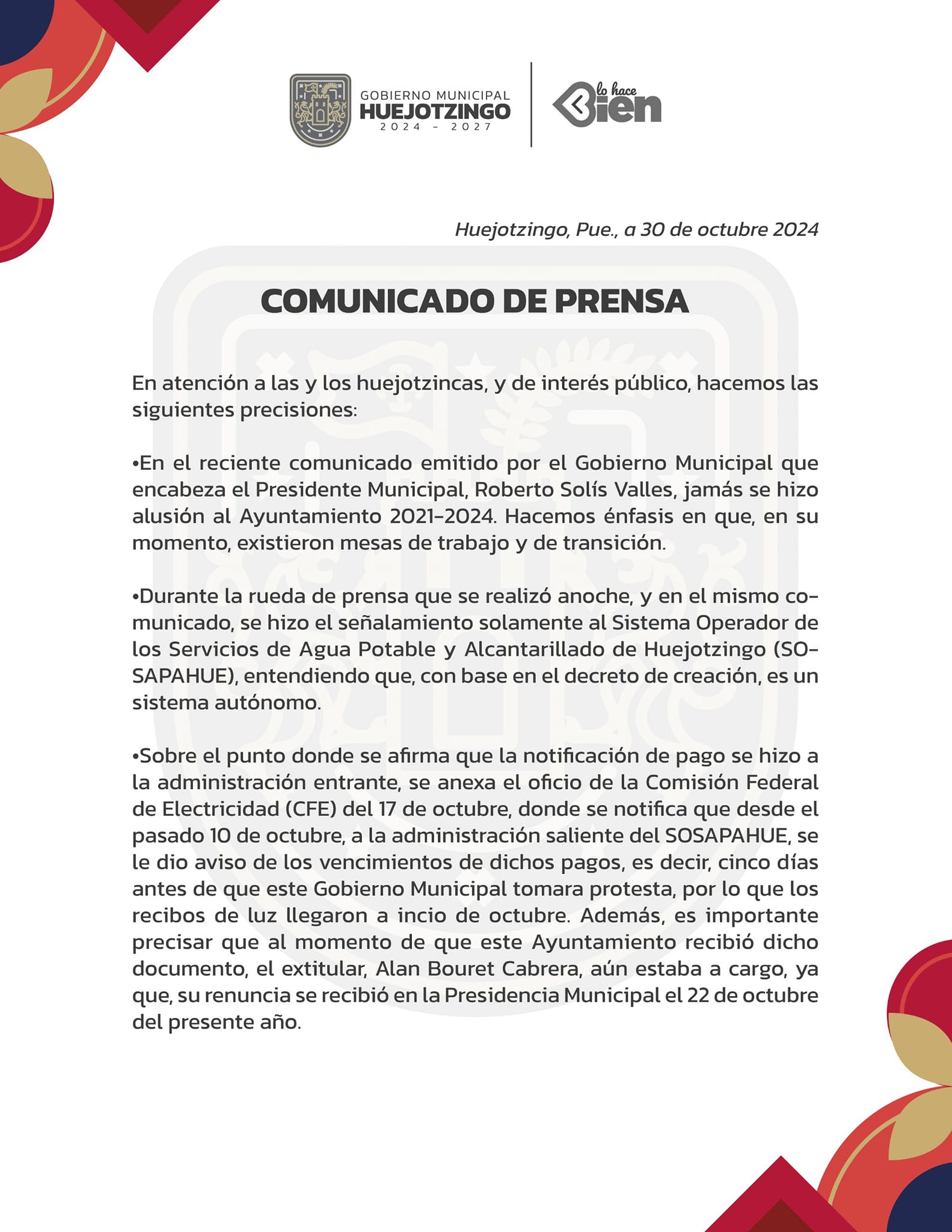 Comunicado Oficial sosapahue 30 octubre (1)