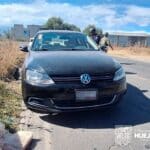 En acción conjunta, Policía Municipal de Huejotzingo y la Marina recuperan vehículo robado