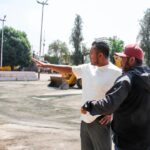 Canchas del zócalo de Huejotzingo se renuevan bajo la gestión de Roberto Solís para fortalecer la comunidad